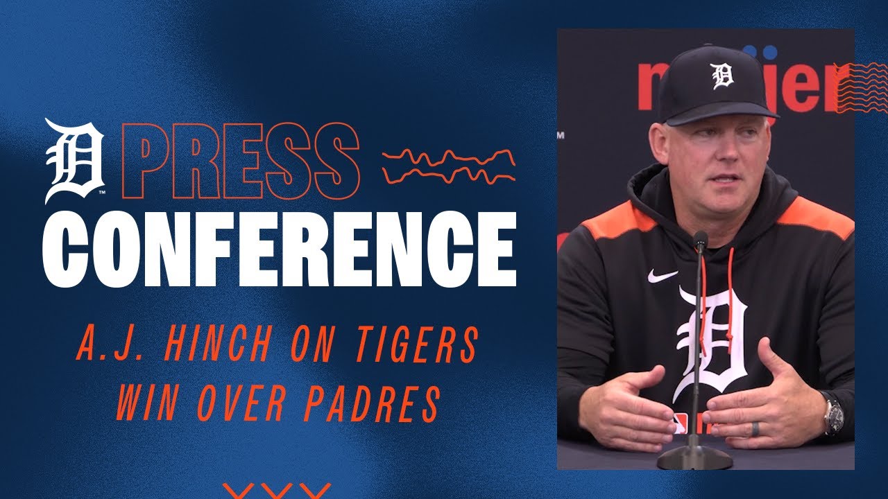 Manager A.J. Hinch Recaps Tigers Series-Opening Win Over Padres | 4/21/25 Manager A.J. Hinch Recaps Tigers Series-Opening Win Over Padres | 4/21/25