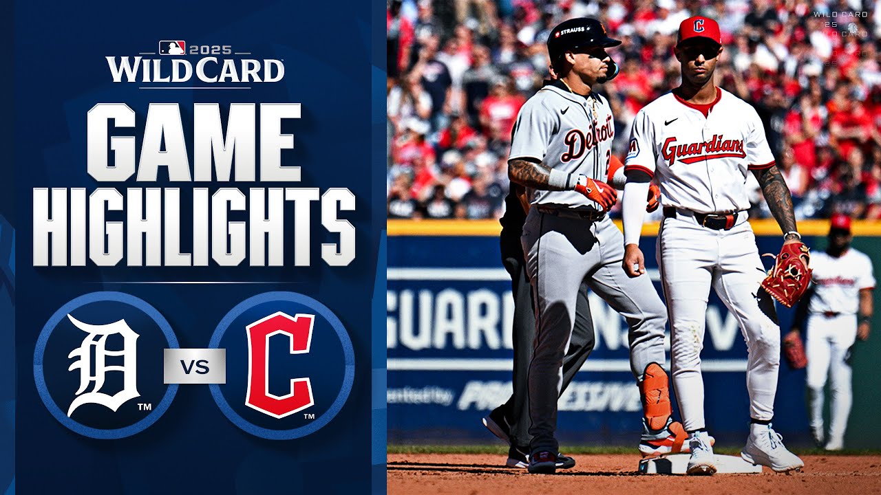 Tigers vs. Guardians AL Wild Card Game 2 Highlights (10/01/25) | MLB Highlights Tigers vs. Guardians AL Wild Card Game 2 Highlights (10/01/25) | MLB Highlights