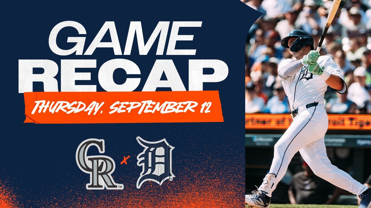 Tigers vs Rockies Highlights | 9/12/24 Tigers vs Rockies Highlights | 9/12/24