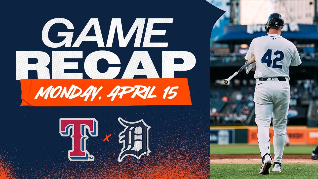 Tigers vs. Rangers Game Highlights | 4/15/24 Tigers vs. Rangers Game Highlights | 4/15/24