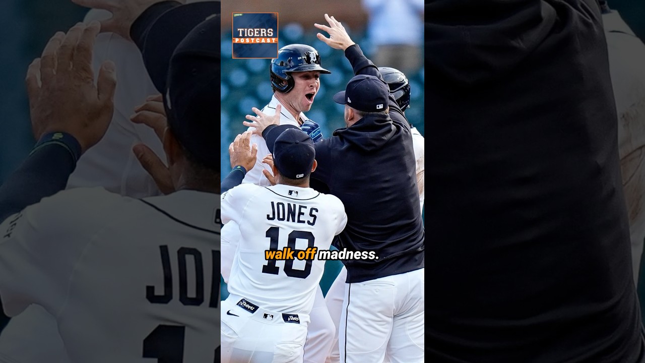 Tigers secure sweep in thrilling walk-off win over Royals #shorts Tigers secure sweep in thrilling walk-off win over Royals #shorts
