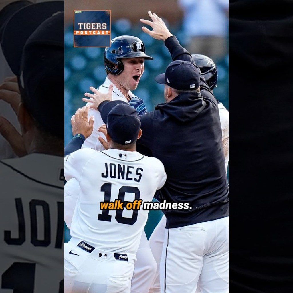 Tigers secure sweep in thrilling walk-off win over Royals #shorts Tigers secure sweep in thrilling walk-off win over Royals #shorts