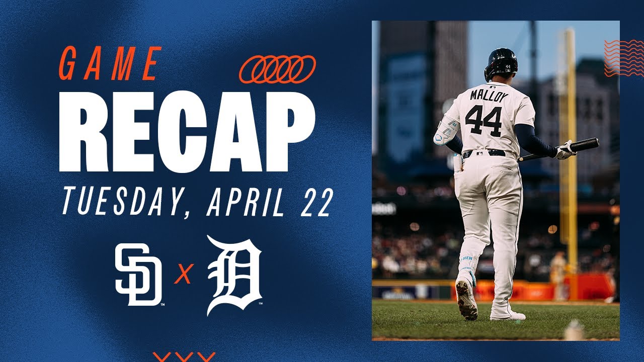 Tigers vs Padres Highlights | 4/22/25 Tigers vs Padres Highlights | 4/22/25
