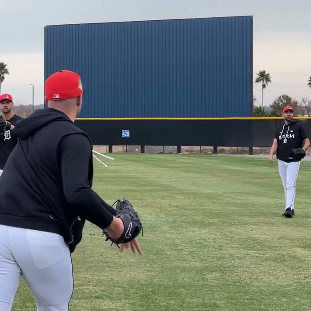 See Justin Verlander back in Tigers uniform throwing on Day 1 of spring training See Justin Verlander back in Tigers uniform throwing on Day 1 of spring training