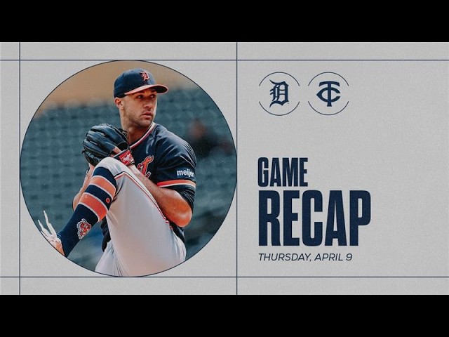 Tigers vs. Twins Highlights | 4/9/26 Tigers vs. Twins Highlights | 4/9/26