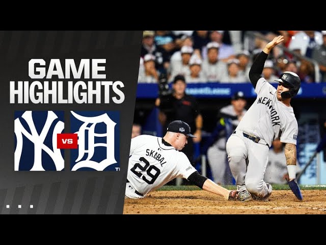 Yankees vs. Tigers Game Highlights (8/18/24) | MLB Highlights Yankees vs. Tigers Game Highlights (8/18/24) | MLB Highlights