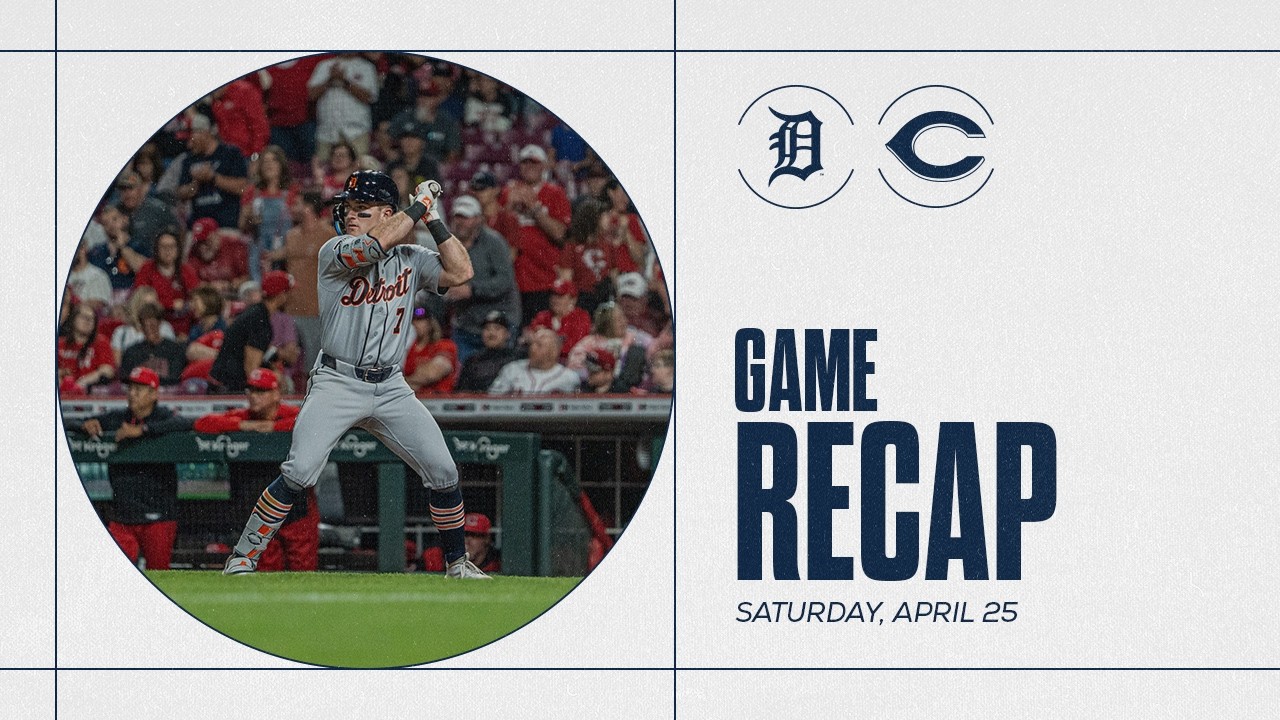 Tigers vs. Reds Highlights | 4/25/26 Tigers vs. Reds Highlights | 4/25/26