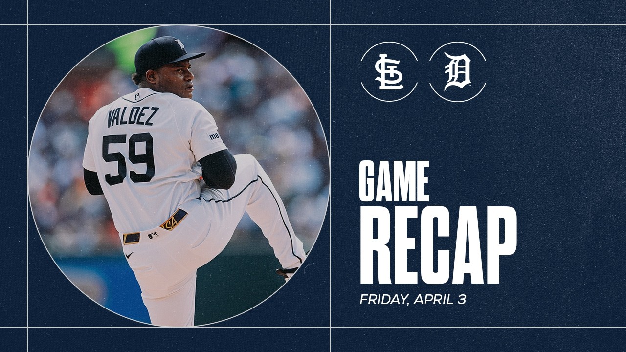 Game Highlights: Valdez Tosses 6 Shutout Innings, Tigers Win on Opening Day in Detroit | 4/3/26 Game Highlights: Valdez Tosses 6 Shutout Innings, Tigers Win on Opening Day in Detroit | 4/3/26