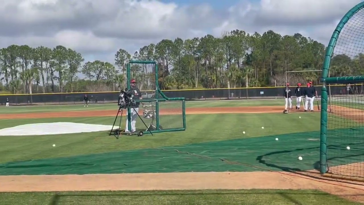 Tigers’ Colt Keith hits a home run in spring training batting practice Tigers’ Colt Keith hits a home run in spring training batting practice