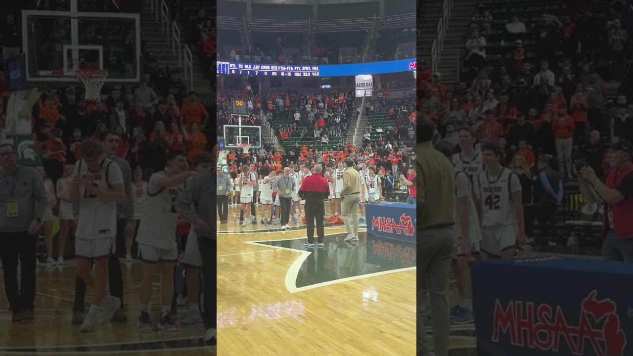 Rockford boys basketball receives MHSAA Division 1 state title trophy Rockford boys basketball receives MHSAA Division 1 state title trophy