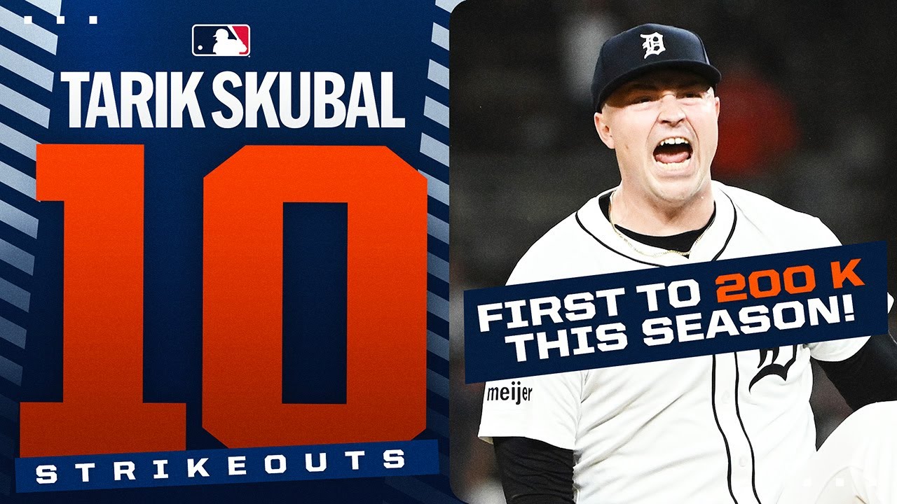 Tarik Skubal was FILTHY! Picks up 10 strikeouts tonight and is FIRST pitcher to 200 K this season! Tarik Skubal was FILTHY! Picks up 10 strikeouts tonight and is FIRST pitcher to 200 K this season!