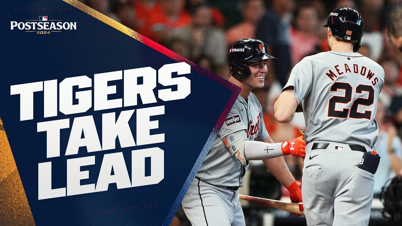 Tigers BREAK THE TIE! Parker Meadows goes OFF THE FOUL POLE to give the Tigers the lead! Tigers BREAK THE TIE! Parker Meadows goes OFF THE FOUL POLE to give the Tigers the lead!