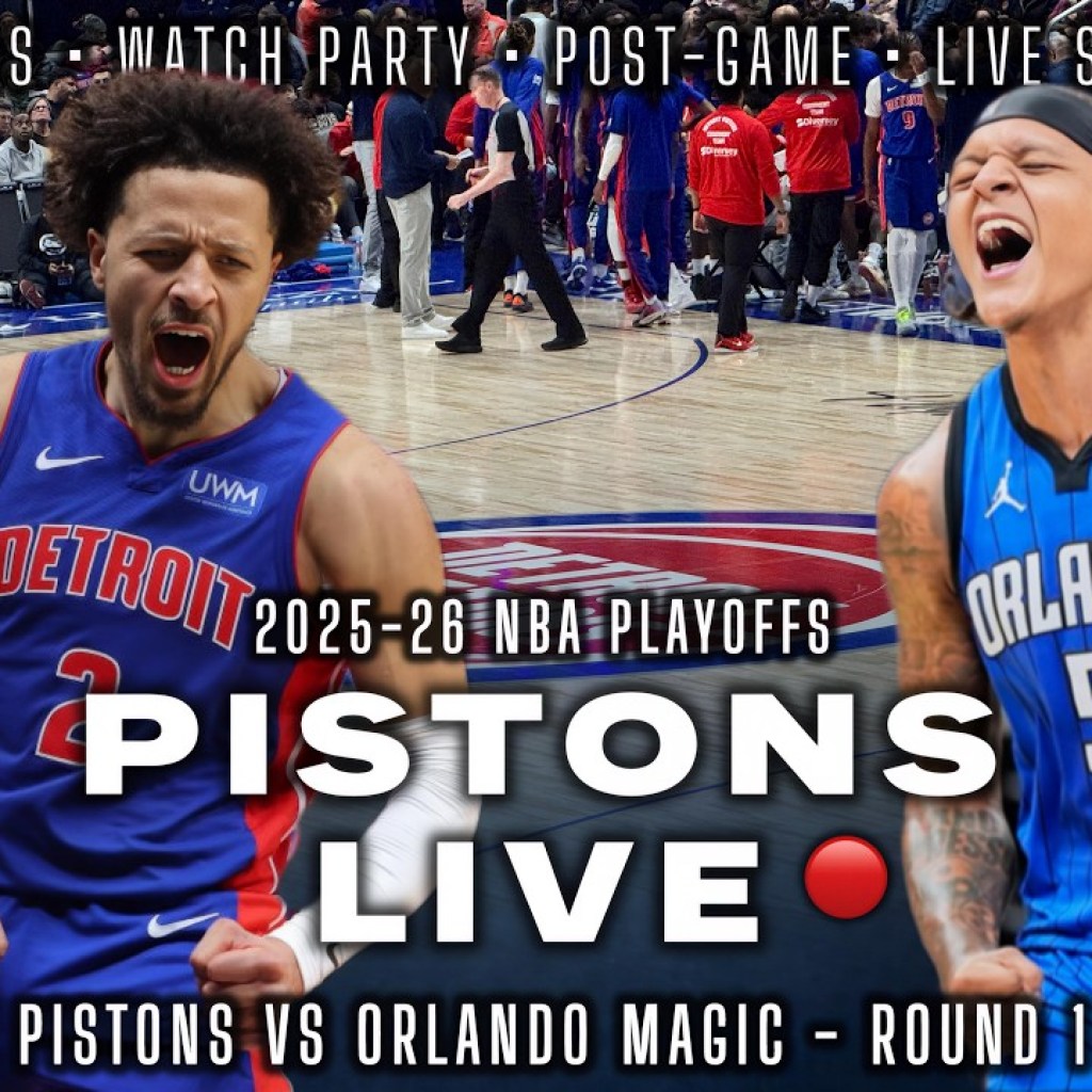 Detroit Pistons vs Orlando Magic LIVE Playoff Watch Party | Woodward Pistons LIVE Detroit Pistons vs Orlando Magic LIVE Playoff Watch Party | Woodward Pistons LIVE