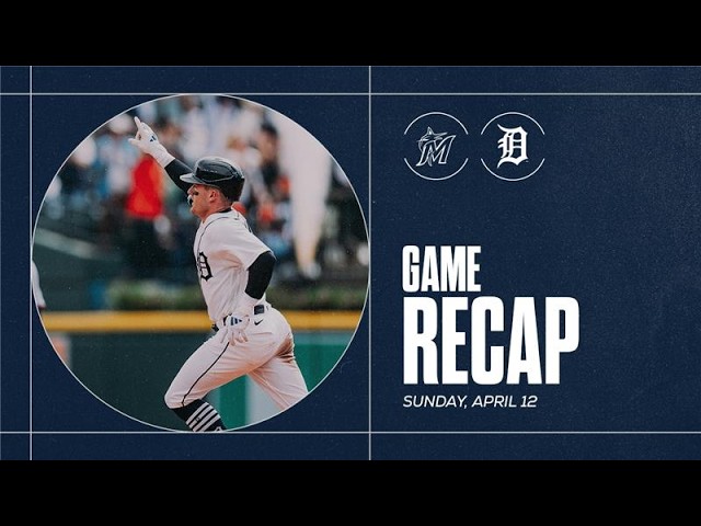 Game Highlights: McGonigle Hits His First Career Home Run in Tigers Sweep of Marlins | 4/12/26 Game Highlights: McGonigle Hits His First Career Home Run in Tigers Sweep of Marlins | 4/12/26