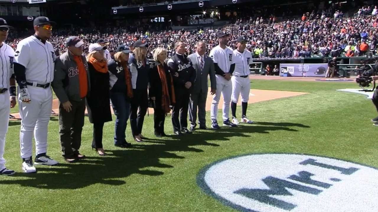 BOS@DET: Tigers remember Mike Ilitch with Mr. I logo BOS@DET: Tigers remember Mike Ilitch with Mr. I logo
