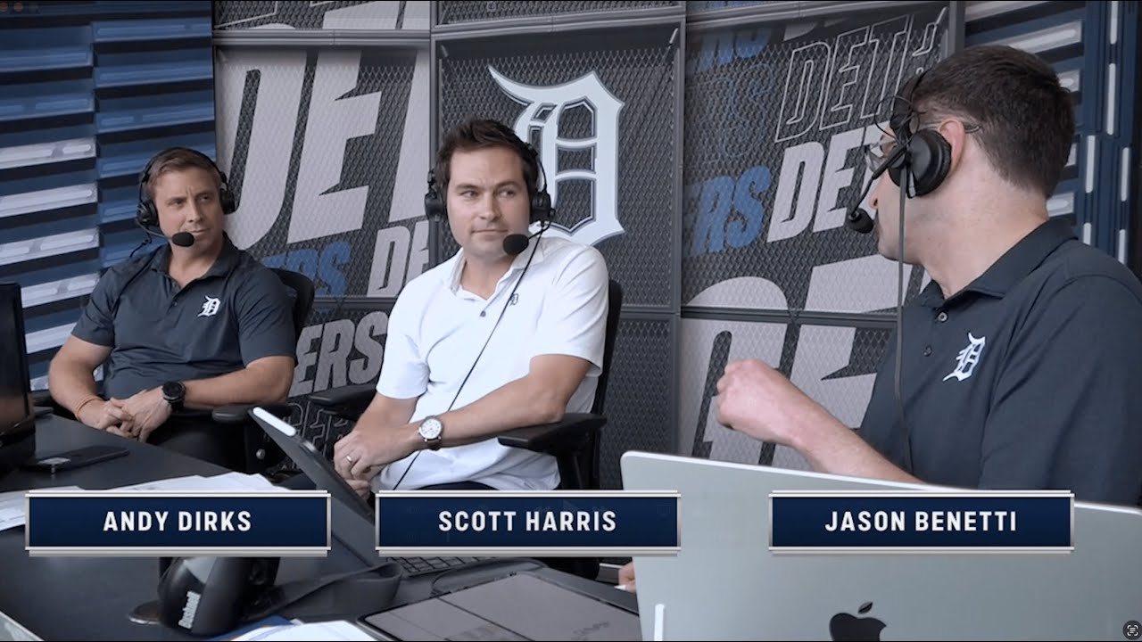 Tigers President of Baseball Operations Scott Harris Joins the Broadcast with Benetti and Dirks Tigers President of Baseball Operations Scott Harris Joins the Broadcast with Benetti and Dirks