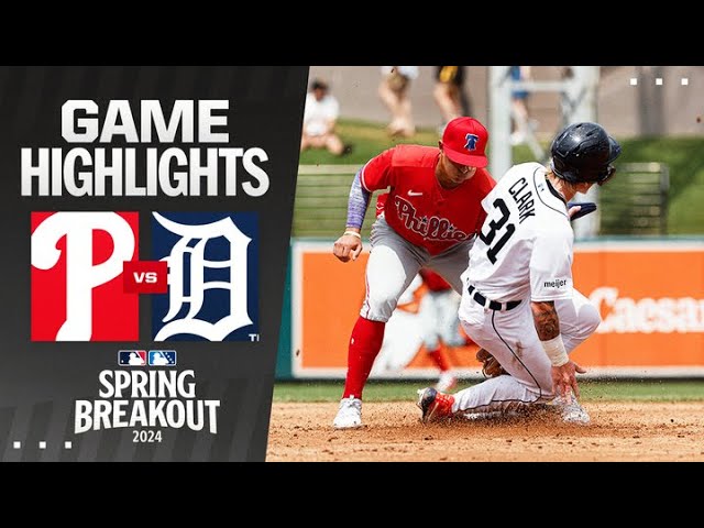 Phillies vs. Tigers Spring Breakout Game Highlights (3/16/24) | MLB Highlights Phillies vs. Tigers Spring Breakout Game Highlights (3/16/24) | MLB Highlights
