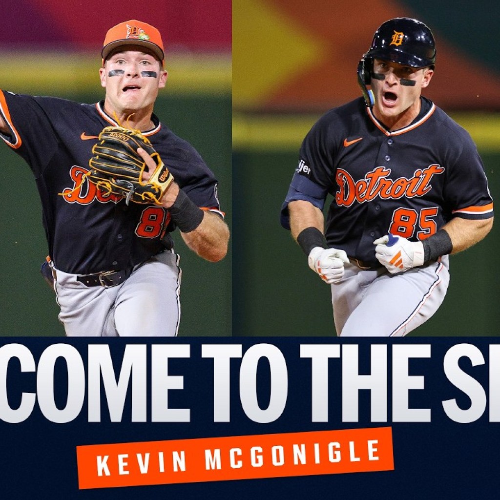 MLB’s No. 2 prospect Kevin McGonigle makes Tigers’ Opening Day roster! (Road to the Show highlights) MLB’s No. 2 prospect Kevin McGonigle makes Tigers’ Opening Day roster! (Road to the Show highlights)