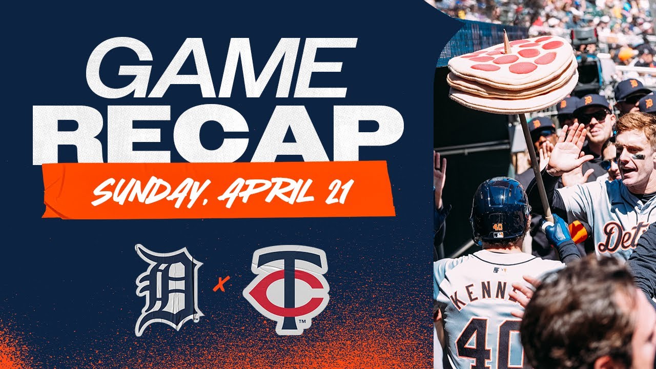 Game Highlights: Mize Tosses 6 Scoreless, Buddy Kennedy Homers in Tigers Win vs. Twins | 4/21/24 Game Highlights: Mize Tosses 6 Scoreless, Buddy Kennedy Homers in Tigers Win vs. Twins | 4/21/24