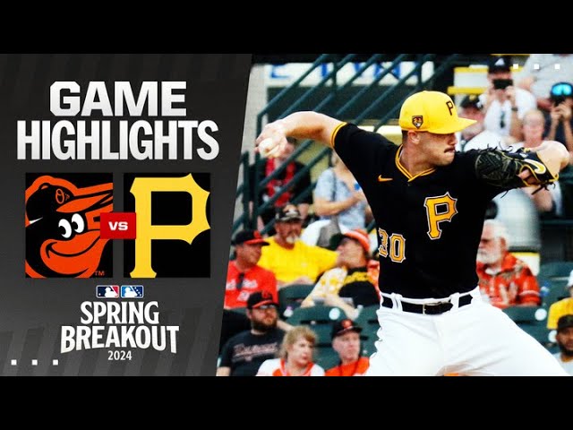 Orioles vs. Pirates Spring Breakout Game Highlights (3/14/24) | MLB Highlights Orioles vs. Pirates Spring Breakout Game Highlights (3/14/24) | MLB Highlights