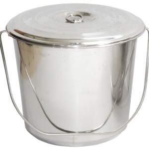 PAIL SS W/LID (12QT) PAIL SS W/LID (12QT)
