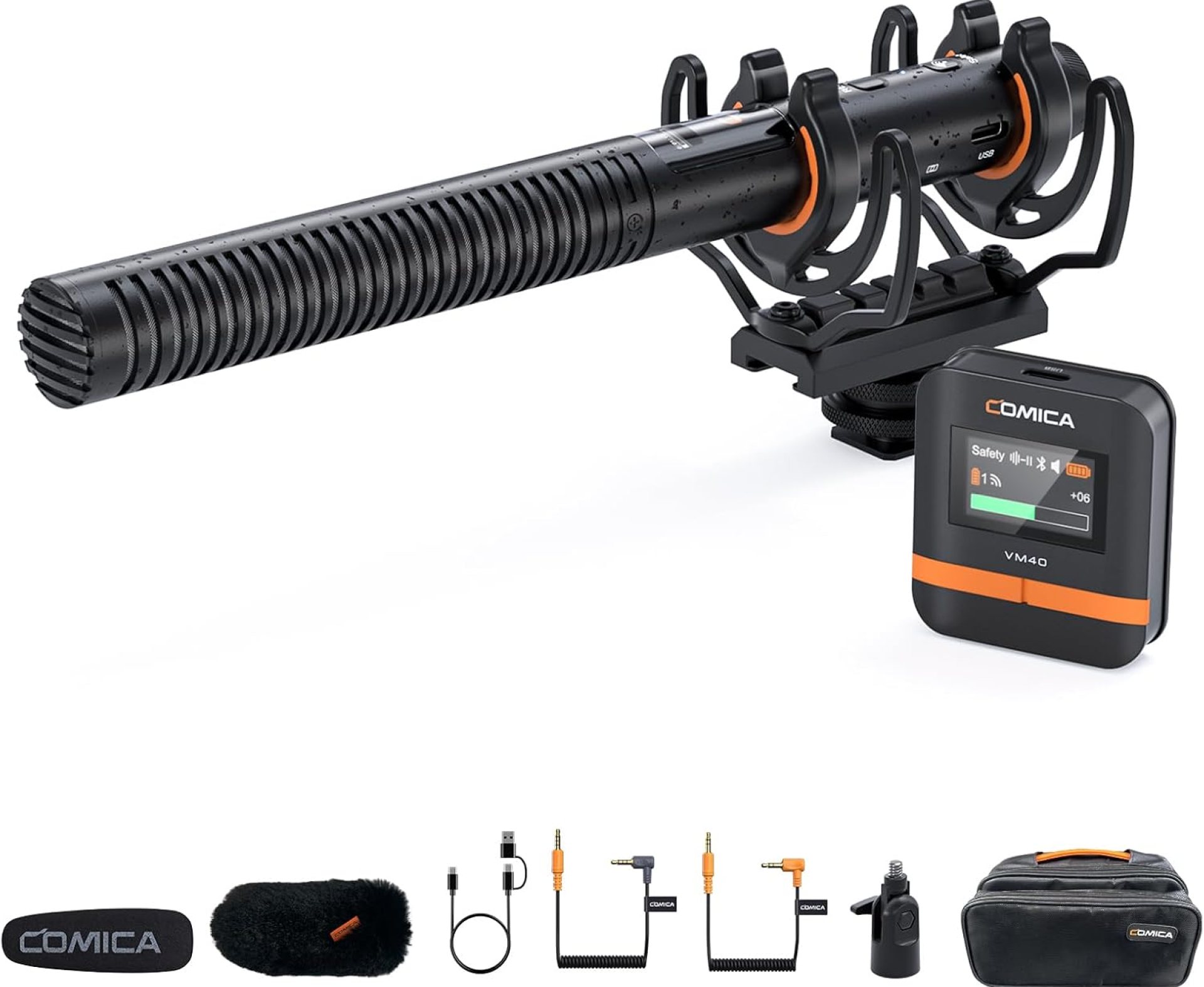 COMICA VM40 Shotgun Microphone – 48kHz/32-bit Float Recording, Wired & Wireless Modes, 32GB Onboard Storage – Compatible with Canon, Nikon, Sony Cameras & Camcorders for YouTube, Interviews & Filming COMICA VM40 Shotgun Microphone – 48kHz/32-bit Float Recording, Wired & Wireless Modes, 32GB Onboard Storage – Compatible with Canon, Nikon, Sony Cameras & Camcorders for YouTube, Interviews & Filming