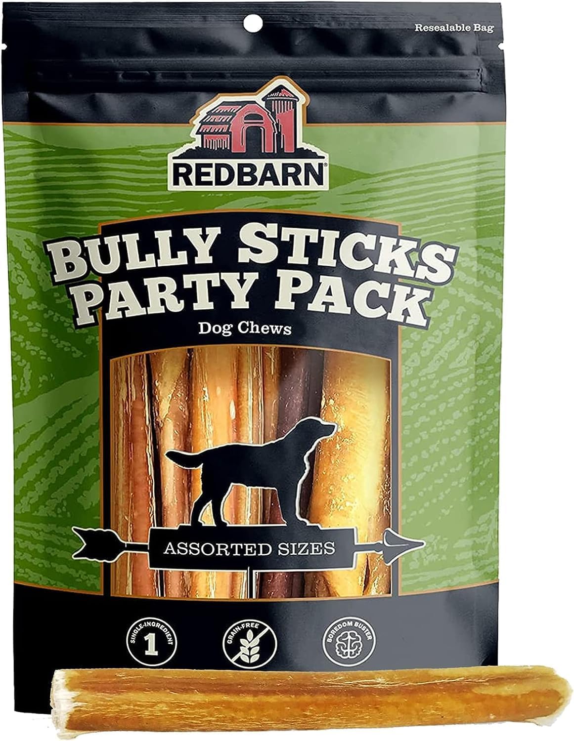 Redbarn Pet Products All Natural 5-8″ Bully Sticks for Small & Large Dogs – Healthy Long Lasting Chews Variety Party Pack – 100% Beef Single Ingredient Low Odor Rawhide Free Dental Treats – 8 oz Bag Redbarn Pet Products All Natural 5-8″ Bully Sticks for Small & Large Dogs – Healthy Long Lasting Chews Variety Party Pack – 100% Beef Single Ingredient Low Odor Rawhide Free Dental Treats – 8 oz Bag