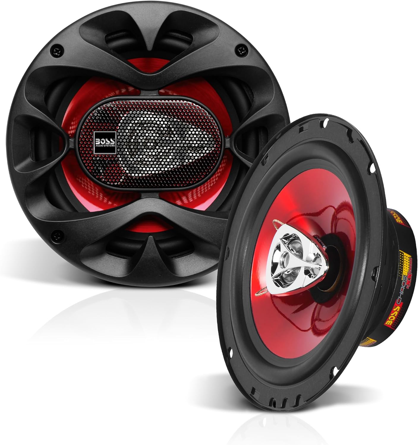 BOSS Audio Systems CH6530 Chaos Series 6.5 Inch Car Door Speakers – 300 Watts (Pair), 3 Way, Full Range, Tweeters, Coaxial, Sold in Pairs BOSS Audio Systems CH6530 Chaos Series 6.5 Inch Car Door Speakers – 300 Watts (Pair), 3 Way, Full Range, Tweeters, Coaxial, Sold in Pairs