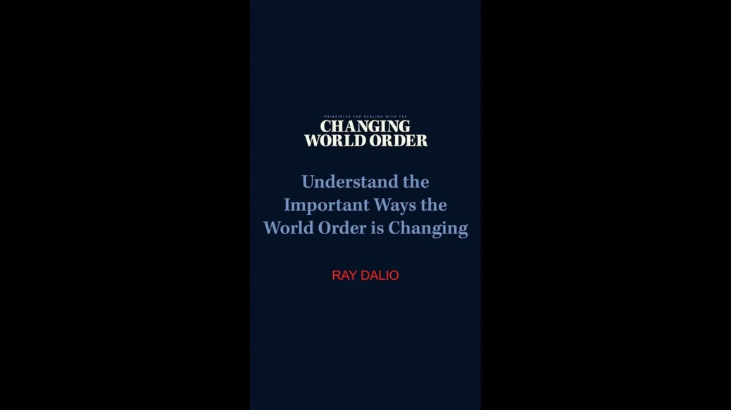 Understand the important ways the world order is changing Understand the important ways the world order is changing