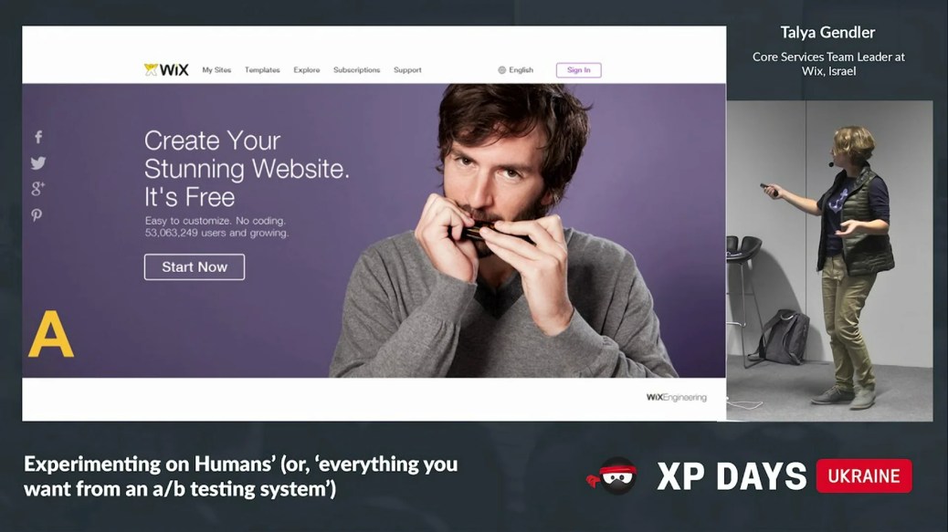 Experimenting on Humans’ (or, ‘everything you want from an a/b testing’) (Talya Gendler, Israel) Experimenting on Humans’ (or, ‘everything you want from an a/b testing’) (Talya Gendler, Israel)