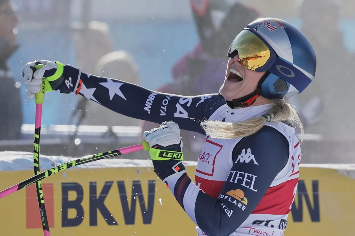 Remarkable Lindsey Vonn wins World Cup downhill at age 41 to start her Olympic season Remarkable Lindsey Vonn wins World Cup downhill at age 41 to start her Olympic season