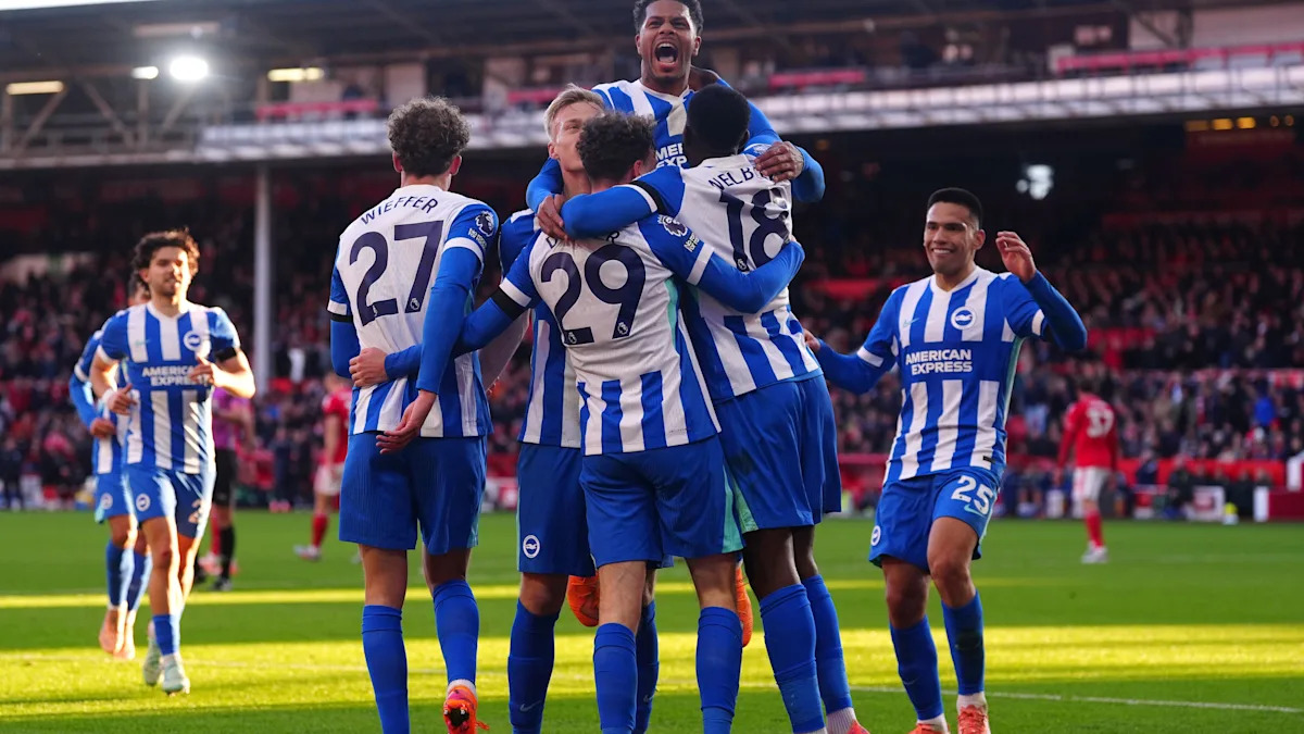 Brighton avenge February Forest thrashing with convincing victory at City Ground Brighton avenge February Forest thrashing with convincing victory at City Ground