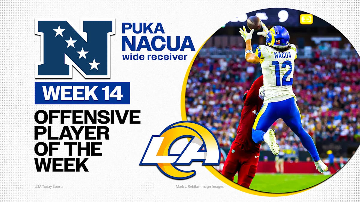 Puka Nacua’s performance vs. Cardinals earns him weekly honors Puka Nacua’s performance vs. Cardinals earns him weekly honors