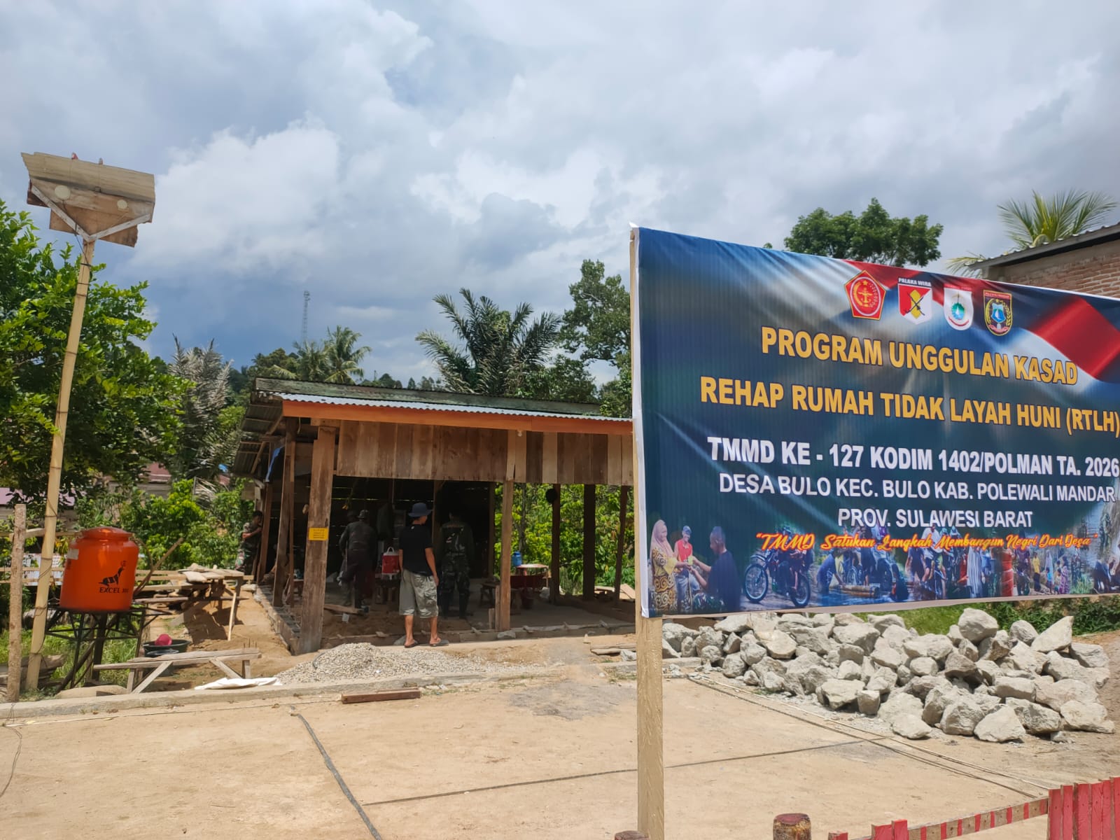 TMMD ke-127 Bangun Harapan Nurmala, Janda di Bulo Dapat Bantuan Rehab Rumah