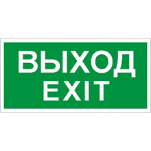 СТ ПЭУ 011 Выход/Exit (335х165) PC-L LYRA 2502000950 image