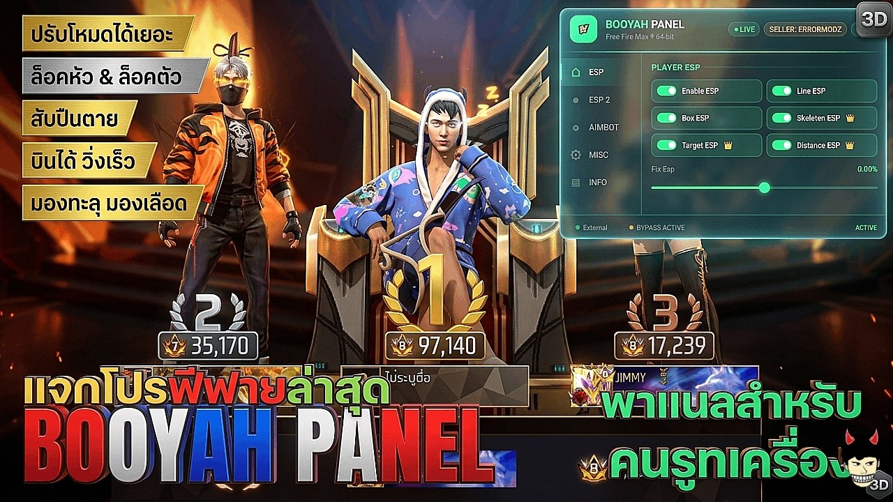 GOLFMINITV – แจกพาแนลฟีฟายล่าสุด OB53 | BOOYAH PANEL พาแนลโปรฟีฟายสำหรับคนรูทเครื่อง! | FREE FIRE GOLFMINITV – แจกพาแนลฟีฟายล่าสุด OB53 | BOOYAH PANEL พาแนลโปรฟีฟายสำหรับคนรูทเครื่อง! | FREE FIRE