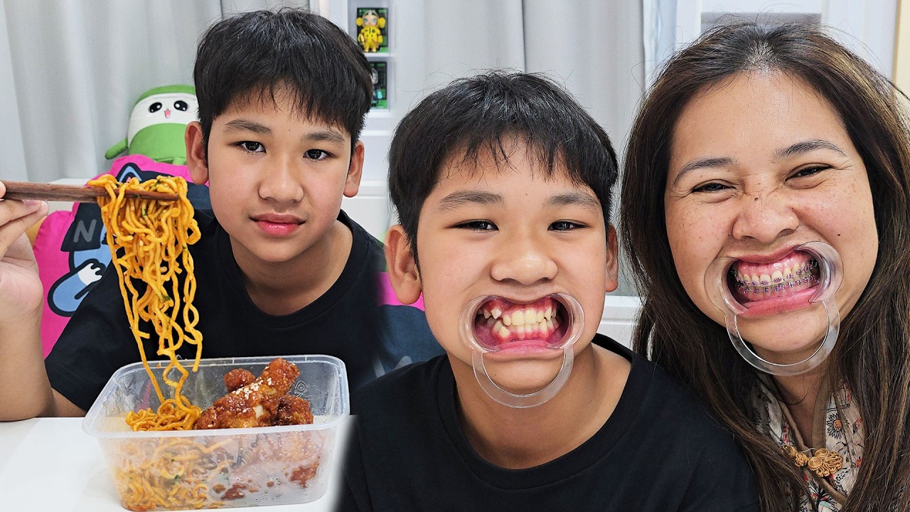 Beam Copphone – กินมาม่าเผ็ดเกาหลี อุปกรณ์ช่วยแปรงฟัน | น้องบีม Beam Copphone – กินมาม่าเผ็ดเกาหลี อุปกรณ์ช่วยแปรงฟัน | น้องบีม