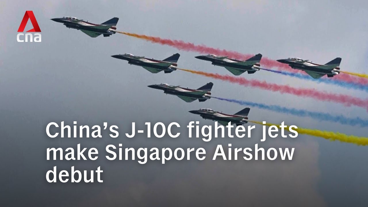 China’s J-10C Fighter Jets Debut at Singapore Airshow