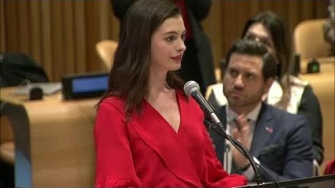 Anne Hathaway on International Women’s Day Anne Hathaway on International Women’s Day