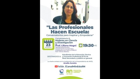 “Las Profesionales Hacen Escuela” – C6 – “Mujeres en ciencia e investigación” con Liliana Mogni “Las Profesionales Hacen Escuela” – C6 – “Mujeres en ciencia e investigación” con Liliana Mogni
