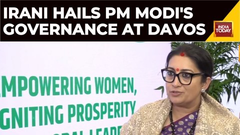 Smriti Irani Speaks On Women's Leadership In Global Transformation World Economic Forum 2024, Davos Smriti Irani Speaks On Women's Leadership In Global Transformation World Economic Forum 2024, Davos