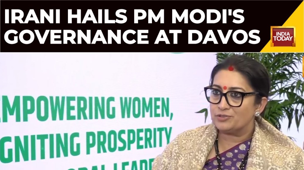 Smriti Irani Speaks On Women's Leadership In Global Transformation World Economic Forum 2024, Davos Smriti Irani Speaks On Women's Leadership In Global Transformation World Economic Forum 2024, Davos
