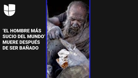 Muere ‘el hombre más sucio del mundo’ meses después de que lo bañaran Muere ‘el hombre más sucio del mundo’ meses después de que lo bañaran