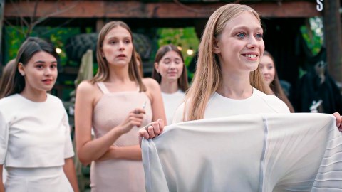 In Future, Women Greet The Last Man on Earth by Lifting Their Dresses In Future, Women Greet The Last Man on Earth by Lifting Their Dresses