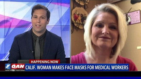 Calif. woman makes face masks for medical workers Calif. woman makes face masks for medical workers
