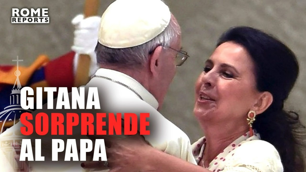 Cantante gitana sorprende al Papa Francisco con dos canciones flamencas Cantante gitana sorprende al Papa Francisco con dos canciones flamencas