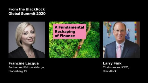 A conversation with Larry Fink: A fundamental reshaping of finance A conversation with Larry Fink: A fundamental reshaping of finance