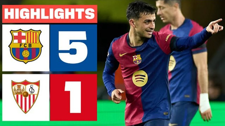 Barcelona 5 -1 Sevilla Full Match – Highlights Barcelona 5 -1 Sevilla Full Match – Highlights