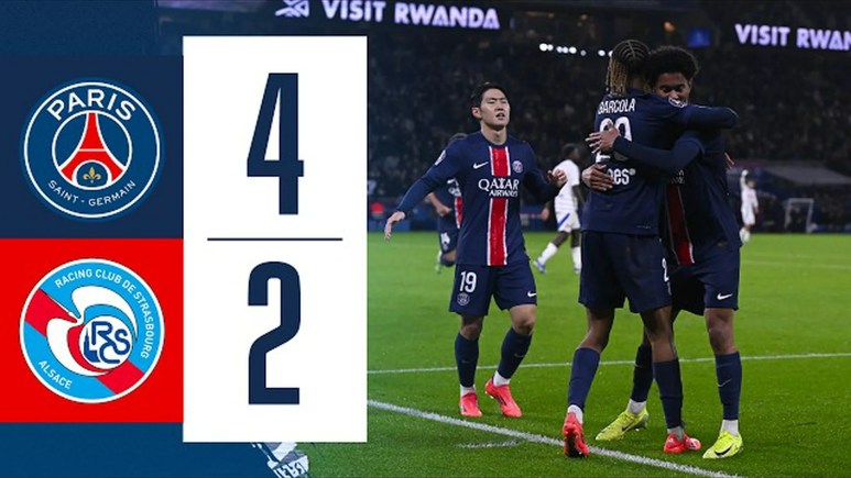 Paris-SG 4 -2 Strasbourg Highlights Full Match Paris-SG 4 -2 Strasbourg Highlights Full Match