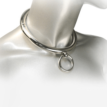 METAL HARD – COLLIER BDSM AVEC ANNEAU 18CM